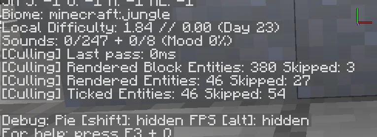 Entity Culling screenshot 1